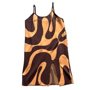 Swirl print dress